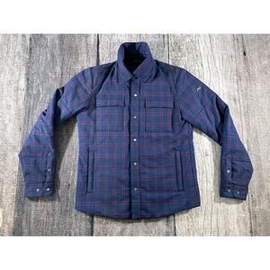 KJUS Linard Wool Shirt Jacket Insulated Jac Shacket Button Plaid Size 50 / M